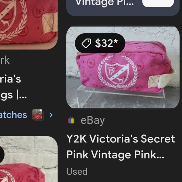 🛒🛍️💥Rare Vintage Victoria’s Secret Pink, pink make up bag excellent pre lov - Picture 13 of 13
